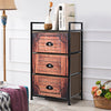 Storage Cabinet Organizer Unit 3 Drawer Fabric Dresser Tower Bedroom Nightstand
