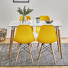 Dining Table and Chairs 4 6 Set Wooden legs Retro dining Room Chair Grey Kitchen