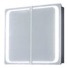 Led Bathroom Cabinet Wall Mounted Mirrored Storage Cupboard Shelf Sensor Switch