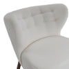 Teddy Velvet Upholstered Single Sofa Chair Occasional Accent Chair w/Footstool