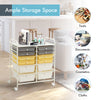 12 Drawers Storage Rolling Cart Home Office Mobile Utility Trolley Organizer