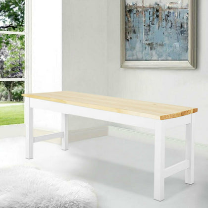 Pine Wood Dining Kitchen Long Bench Hallway Garden Patio Seat Chair 2/3 Seaters