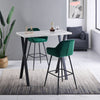1/2X Bar Stools Velvet Metal Legs Breakfast Stools Kitchen Padded Chairs Home UK