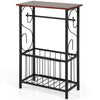 Bathroom Storage Cabinet Narrow Sofa Side Table End Table W/ Toilet Paper Holder