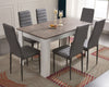 Dining Table and Chairs 4/6 Set Pu Leather Seat Dining Kitchen Room Furniture
