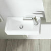 Small Compact Bathroom Cloakroom Hand Wash Basin Sink Ceramic Wall Hung Modern