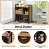 Industrial Sideboard Cabinet w/ Drawer & Doors Freestanding Storage Cabinet