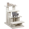 4-Step Pet Stairs for Cats and Dogs Carpeted Cat Scratching Post Pet Ramp