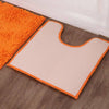 2 Piece Loop Bath Mat Ultra Soft Bathroom Rug Anti Slip Toilet Rug Pedestal Set
