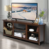 TV Stand for TVs up to 65 Inches Wooden Modern TV Console Table W/6 Open Storage