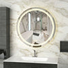 60cm Round Illuminated Bathroom Mirror Makeup Shaving Hairdressing Vanity Mirror