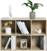 Bookcase Book Shelf 6 Cube Storage Units Wood Storage Shelves for Bedroom