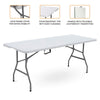 6FT HEAVY DUTY 1.8 Meter FOLDING CATERING CAMPING TRESTLE TABLE BBQ PICNIC PARTY