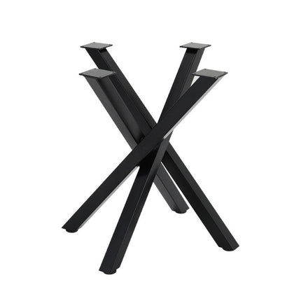 Industrial Dining Table Legs Metal Table Stand DIY Furniture X Cross Frame Legs