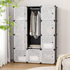 ONPNO Portable Wardrobe 12 Cube Storage Organizer Unit,Modular Cabinet Storage