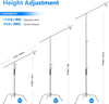Pro 100%Stainless Steel Heavy Duty C Stand Photography Light Stand w/Holding Arm