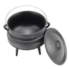 8L Cast Iron Potjie Pre-Seasoned Non-Stick African Pot Campfire Cooking Stew Pot