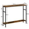 Console Table Hallway Table Sofa Table Side Table 100 x 24 x 80 cm