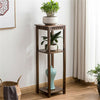 2-Tier Console Table End Side Sofa Side Table Bonsais Plant Stand Display Decor