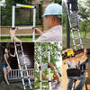 Telescopic Loft Ladder 2.6M/8.5FT Extendable Collapsible Step Ladders Foldable