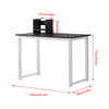Black Computer Desk Laptop Table Office Desk with Bookcase Home Office Study BN