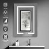Illumination Bathroom Mirror Cabinet 3-Dimming LED Mirror Anti-fog Sensor Touch