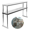 Commercial Kitchen Stainless Steel Single/Double Tiers Overshelf For Prep Tables