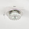 Square/Round LED Crystal Ceiling Light Pendant Flush Chandelier Lamp Cool White