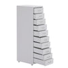 Steel Filing Cabinet Chest of 10 Drawer Storage Home Office Workshop Organizer