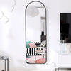120cm Tall Full Length Arched Wall Mirror Metal Frame Cloakroom Dressing Mirrors