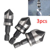 3pcs 1/4" Hex 12/16/19mm Countersink Bit Bore Set Wood Metal Impact Drill Boring