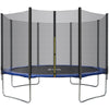 6FT 8FT 10FT 12FT 14FT Outdoor Garden Trampoline W/ Safety Net Enclosure Ladder