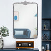Sliver Grey Portico Large Ornate Iron Mirror Wall Mirror Hallway Bedroom Decor