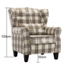 Retro/Vintage Tub Accent Chair Upholstered Padded Armchair Lounge Fabric Sofa UK
