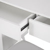 Dressing Table Vanity Makeup Desk w/ Cabinet Mirror Drawers Stool Bedroom White
