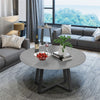 2 Extreme Hardness Stone Coffee Tables Nesting Marble Table Heavy-Duty Furniture