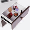 Dressing Table with Drawers, Mirror Stool Set Makeup Desk Vanity Table Bedroom