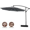 3M Banana Parasol Cantilever Umbrella Sun Shade Canopy Garden Outdoor w/ Base UK