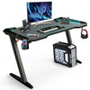 XXL Large 55" Computer Gaming Desk RGB LED Lights Laptop Table Study Workstation