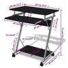 Compact Computer Desk with Pull-out Keyboard Tray Stylish appearance Save space