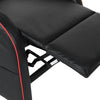 Gaming Recliner Chair Cinema Armchair PU Leather Manual Recline Single Sofa