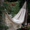 LEVEL Bohemian Style Hammock Chair Tassel Canvas Swing Hanging Double Hang Bed