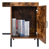 Rustic Wood Computer Desk Home Writing Table Office Desk with Drawer and Cabinet