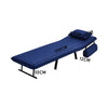 Folding Sofa Bed 3in1 Convertible Recliner Chair Linen Upholstered Seat w/Pillow