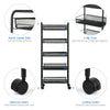5 Tiers Metal Kitchen Trolley Cart Salon Beauty SPA Storage Shelf Rolling Wheels