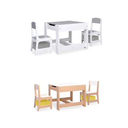 Children's Table with 2 Chairs MDF Detachable Rugged multifunction