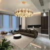 Diamond Crystal Chandelier Large Pendant Ceiling Light Duplex House Living Room