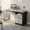 Bestier Home Office Desk w/ Keyboard Tray Drawers for Workstation Writing Table