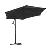 2/2.5/2.7/3M Patio Parasol Sunshade Garden Umbrella Outdoor Canopy Tilt Crank