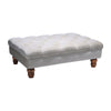 Large Footstool Velvet Chesterfield Pouffe Foot Stool Ottoman Bench Coffee Table